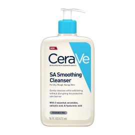 Cerave SA Smoothing Cleanser Gel Καθαρισμού Προσώπου Σώματος για Ξηρή Επιδερμίδα 473ml