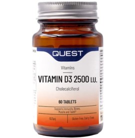 Quest Vitamin D3 2500iu, 60 ταμπλέτες