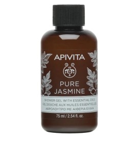 Apivita Pure Jasmine γαλάκτωμα, Apivita Mini Γαλάκτωμα Pure Jasmine 75ml, γαλάκτωμα σώματος γιασεμί, Apivita body milk jasmine, ενυδατικό γαλάκτωμα σώματος, γαλάκτωμα σώματος με μέλι, γαλάκτωμα σώματος με υαλουρονικό οξύ, γαλάκτωμα σώματος με βούτυρο καρι