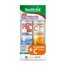 Health Aid Promo Electrolytes Sport 20 Αναβράζοντα Δισκία & Vitamin C 1000mg, 20 Αναβράζοντα Δισκία