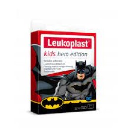 BSN Leukoplast Kids Hero Edition Batman Παιδικά Αυτοκόλλητα Επιθέματα για Μικροτραυματισμούς σε 2 Mεγέθη 12τμχ