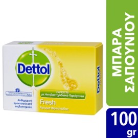 Dettol Fresh Αντιβακτηριδιακό Σαπούνι Με Άρωμα Φρεσκάδας 100g