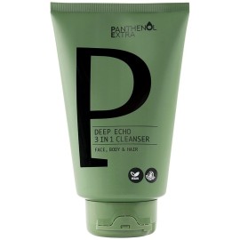 Panthenol Extra Deep Echo 3 in 1 Cleanser Ανδρικό Καθαριστικό για Πρόσωπο & Σώμα & Μαλλιά 200ml