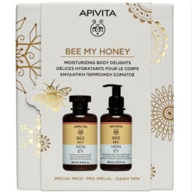 Apivita Promo Bee My Honey Ενυδατική Περιποίηση Σώματος με Αφρόλουτρο, 250ml & Ενυδατικό Γαλάκτωμα, 200ml, 1σετ