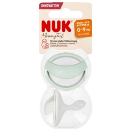 NUK Mommy Feel Πιπίλες Σιλικόνης 0-9m Πράσινη & Λευκή 2 Τεμάχια [10.175.310]