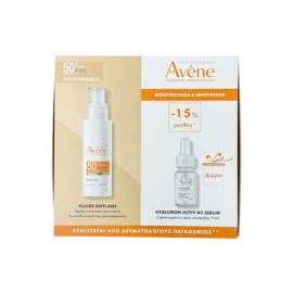 Avene Promo Anti-Age Fluid SPF50 Αντηλιακό Προσώπου 40ml + Δώρο Hyaluron Activ B3 Serum Αντιγηραντικός Ορός Προσώπου 10ml