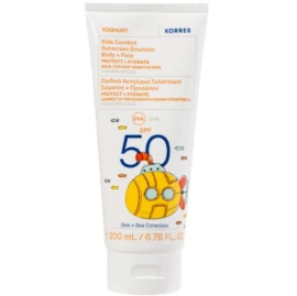 Korres Yoghurt Kids Comfort Sunscreen Emulsion Body & Face Παιδικό Αντηλιακό Γαλάκτωμα Σώματος & Προσώπου SPF50, 200ml