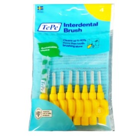 TePe Interdental Brush No4 in Yellow Color, 8 τεμάχια