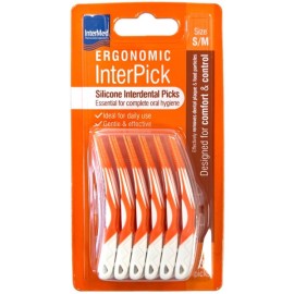 Intermed Ergonomic InterPick Σιλικονούχα Μεσοδόντια Βουρτσάκια S/M, 36τεμ