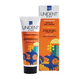 Intermed Unident Kids Toothpaste Παιδική Οδοντόκρεμα 1000ppm Φθόριο 2y+, 50ml