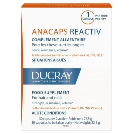 Ducray Anacaps Reactiv 30 κάψουλες