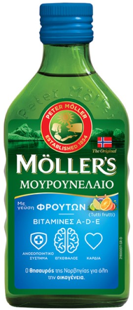 Mollers Μουρουνέλαιο με γεύση φρούτων 250ml
