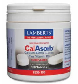 Lamberts CalAsorb 800mg, Συμπλήρωμα Διατροφής 180tabs