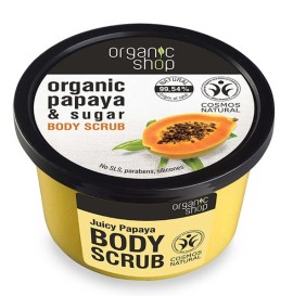 Organic Shop by Natura Siberica Body Scrub Juicy Papaya Απολεπιστικό Σώματος, 250ml