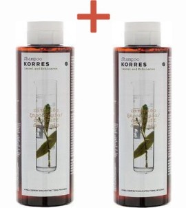 Korres Σαμπουάν Δάφνη & Echinacea 250ml 2τμχ