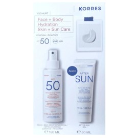 Korres Set Yoghurt Sunscreen Spray Emulsion Face-Body Spf50, 150ml & Δώρο After Sun Cooling Gel Face-Body, 50ml
