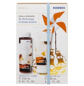 Korres Promo Vanilla Cinnamon Renewing Αφρόλουτρο, 250ml & Vanilla Cinnamon Smoothing Milk Ενυδατικό Γαλάκτωμα Σώματος, 200ml, 1σετ