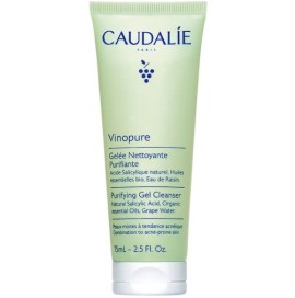 Caudalie Vinopure Purifying Gel Cleanser Καθαριστικό Προσώπου κατά των Ατελειών, 75ml