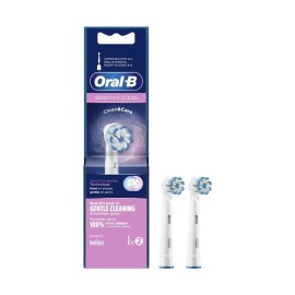 Oral-B Sensitive Clean Ανταλλακτικά Ηλεκτρικής Οδοντόβουρτσας για Ευαίσθητα Ούλα 2τμχ