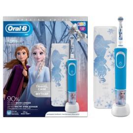 Oral-B Vitality Frozen II Παιδική Ηλεκτρική Οδοντόβουρτσα & Δώρο Θήκη Ταξιδιού