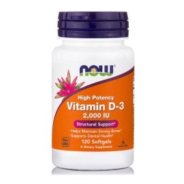 Now Vitamin D3 2000 IU 120 softgels