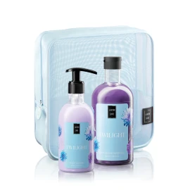 Lavish Care Twilight Body Care Bag Gift Set Περιποίησης Σώματος με Twilight Shower Gel Αφρόλουτρο, 500ml, Body Lotion Κρέμα Σώματος, 300ml, 1τεμ & Νεσεσέρ, 1τεμ, 1σετ