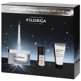 Filorga Xmas Promo Wrinkles Protocol Time-Filler 5XP Face Cream Αντιρυτιδική Κρέμα Προσώπου, 50ml, Intensive 5XP Correcting Serum Αντιρυτιδικός, 5ml, Time Filler Night 5XP Αντιρυτιδική Κρέμα Νυκτός, 14ml, 1σετ