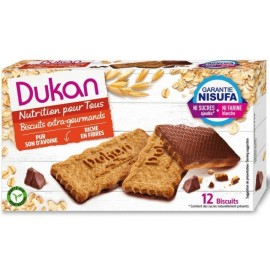 Dukan Expert Μπισκότα Βρώμης με επικάλυψη σοκολάτας, 200gr (4 x 50gr)