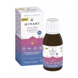 Minami Nutrition EPA+DHA Liquid Kids + Vitamin D3, 100ml