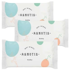 Agnotis Μωρομάντηλα Wet Wipes Pocket 2+1 210τμχ