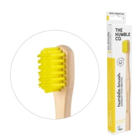 THE HUMBLE CO Humble Brush, Οδοντόβουρτσα Bamboo Ενηλίκων - Sensitive Κίτρινη
