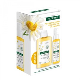 Klorane Blonde Hair Spray with Chamomile-Σπρέι Χαμομηλιού, 100ml & ΔΩΡΟ Shampoo with Chamomile-Σαμπουάν με Χαμομήλι για Ξανθά Μαλλιά, 200ml