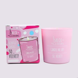 Aloe+ Colors Scented Soy Candle So Velvet Αρωματικό Κερί Σόγιας σε Βάζο με Άρωμα Πούδρα 1τμχ