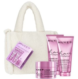 Nuxe Xmas Set Hair Prodigieux με High Shine Σαμπουάν για Θρέψη & Λάμψη, 200ml, Conditioner για Λάμψη & Ενυδάτωση, 200ml, Μάσκα Επανόρθωσης, 200ml & Δώρο Τσάντα, 1τεμ, 1σετ