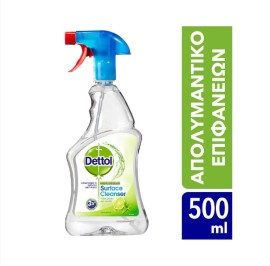 Dettol Surface Cleanser Απολυμαντικό Spray Γενικού Καθαρισμού Υγιεινή και Ασφάλεια Lime & Mint, 500ml
