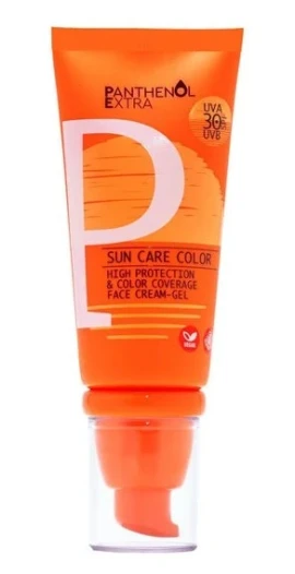 Panthenol Extra Sun Care Color SPF 30 Αντηλιακή Κρέμα-Gel Προσώπου με Χρώμα, 50ml