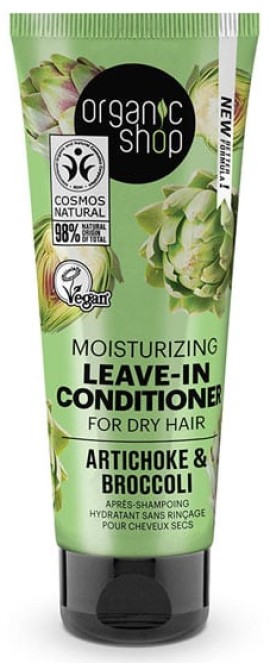 Organic Shop by Natura Siberica Moisturizing Leave-In Conditioner Artichoke & Broccoli Ενυδατικό Μαλακτικό Μαλλιών, 75ml