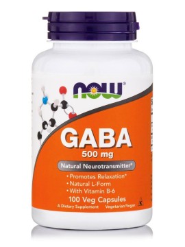 Now Gaba 500mg 100 veg capsules